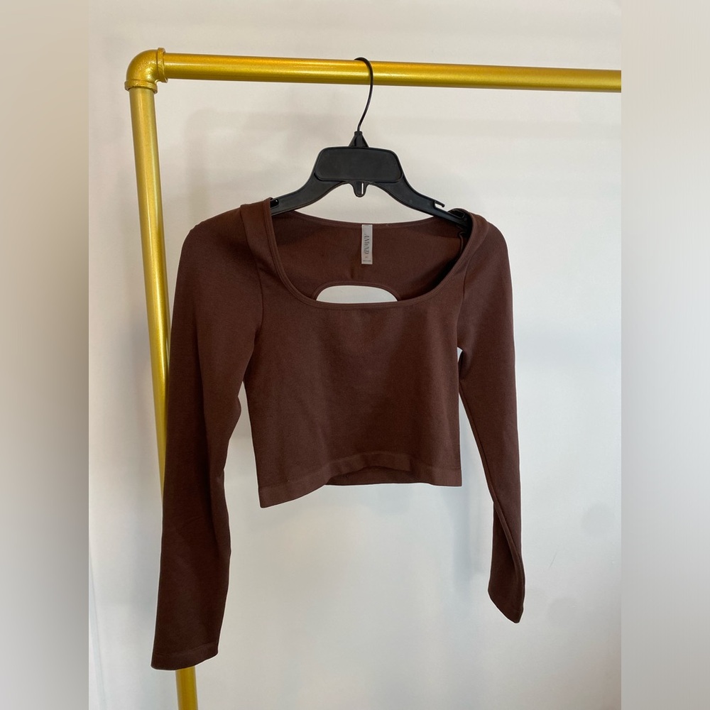 Anwnd Brown Top Size M/L #Lux-J